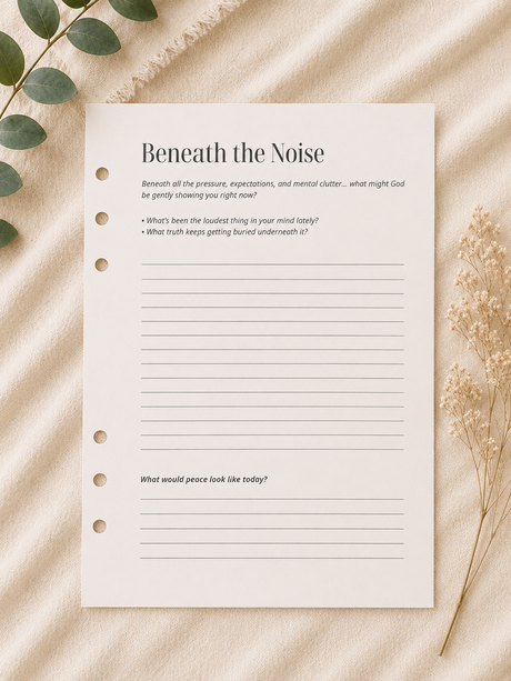 Beneath the Noise Reflection Page