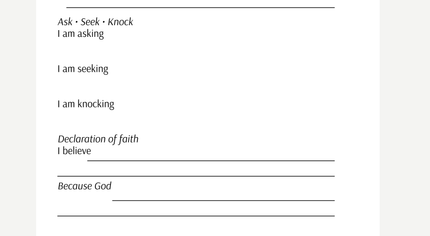 Mustard Seed Faith Insert