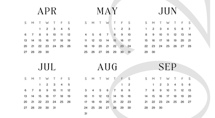 Yearly Calendar