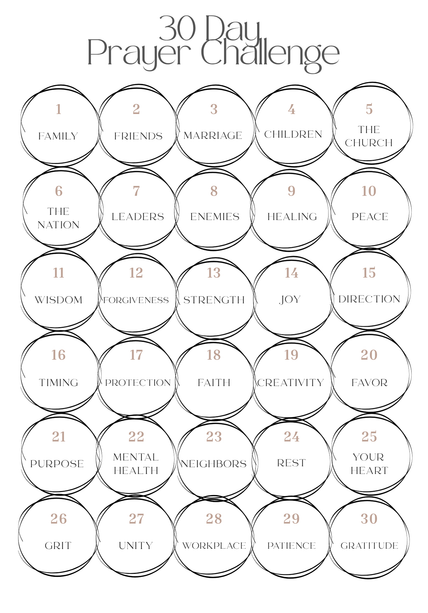 30 Day Prayer Challenge