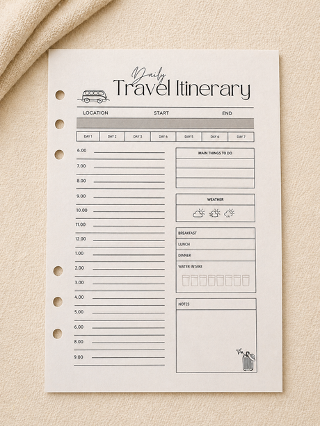 Travel Itinerary