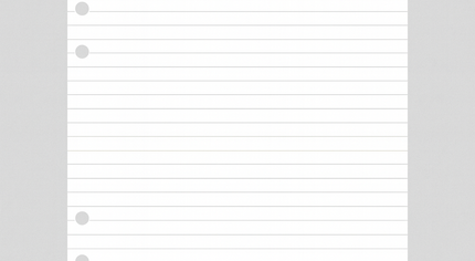 Lined Note Inserts