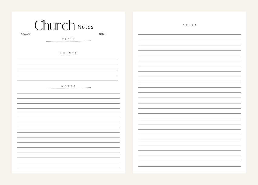 Church Notes