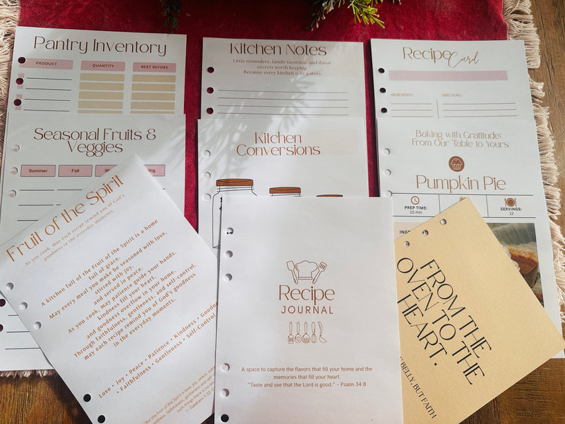 Recipe Journal Sample Bundle