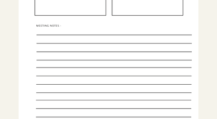 Meeting Notes