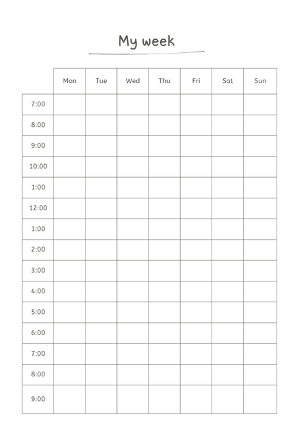 My Week